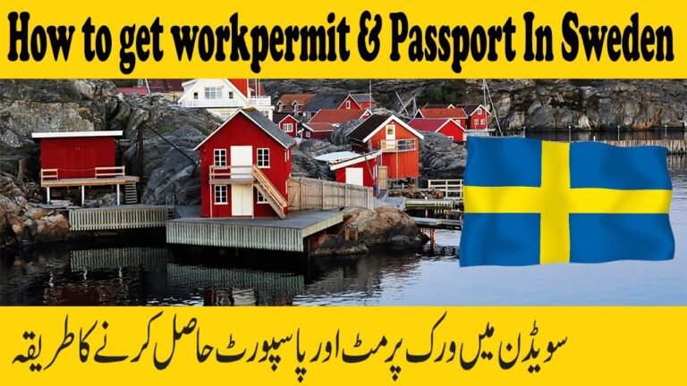 How to get Work Permit & Passport in Sweden l Citizenship in Sweden Passport in Sweden l Hindi- Urdu