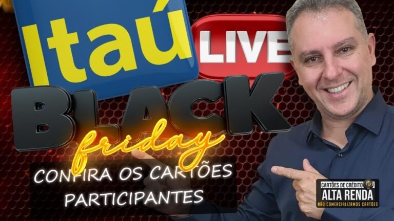 💳LIVE: ITAÚ UNIBANCO FAZENDO A BLACK FRIDAY OS CARTÕES DE CRÉDITO COM LIMITE MÍNIMO. VOCÊ JÁ PEDIU?