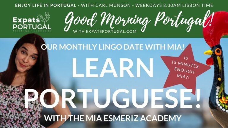 Learn European Portuguese on Good Morning Portugal! with Mia Esmeriz