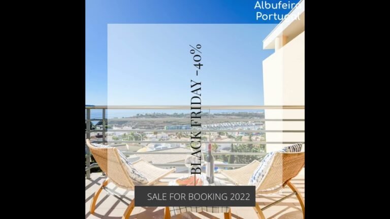 Magnificent apartment with swimming pool, tennis court and ocean view in Albufeira, Portugal