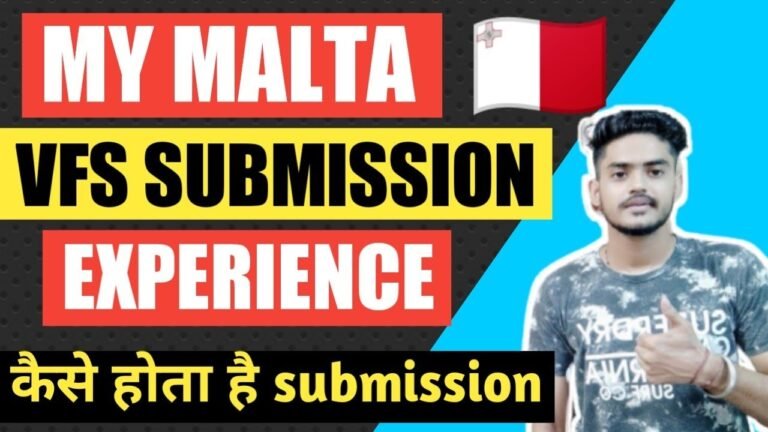 My Malta 🇲🇹 VFS Submission Experience | Vfs Passport Submission | Vfs Appointment Submission | vfs