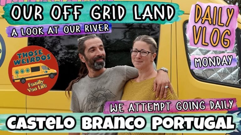 Our River is Overflowing! Daily Vlogs (Ep1 – Monday) – Our Off Grid Land – Our Portuguese Homestead