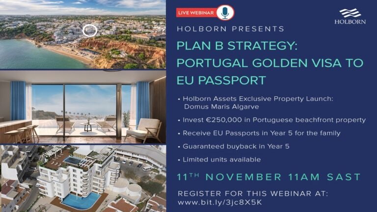 Plan B for South Africans: Portugal Golden Visas and Citizenship by Investment Plan B for South Africans: Portugal Golden Visas and Citizenship by Investment