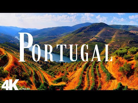 Portugal 4K Beautiful Scene. Relaxing Piano  Music, For Deep Sleep, Stress Relief, Meditation, Study