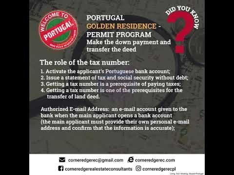 Portugal Golden Residence Permit Program – Part5 – Process – Pay the Principal and transfer the
