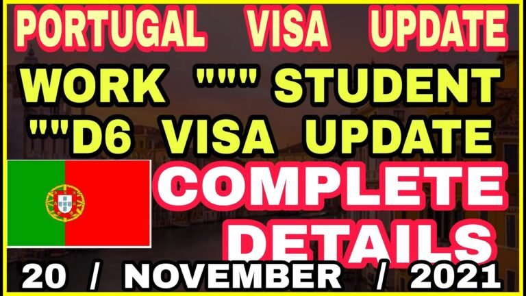 Portugal Visa Update 2021| Portugal Work Visa | Portugal Visa Appointment | Kareena Visa Update |