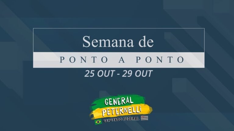 Resumo da Semana de Ponto a Ponto 25 a 29 de Outubro de 2021