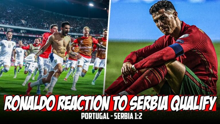 Ronaldo vs Serbia | Ronaldo Reaction To Serbia Qualify For The World Cup | Portugal – Serbia 1:2