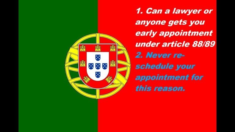 SEF Portugal Immigration Information | Can Lawyer Or Anyone Get Early Appointment In Article 88/89 ? SEF Portugal Immigration Information | Can Lawyer Or Anyone Get Early Appointment In Article 88/89 ?