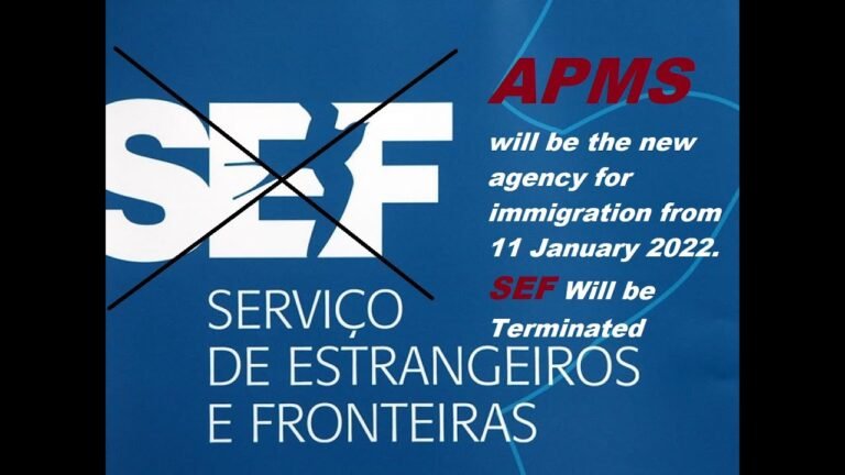 SEF Portugal Update | 11th Jan. 2020 SEF will Be Terminated | APMS Is The New Immigration Agency |