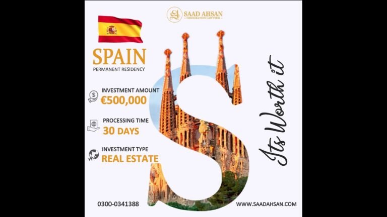 Spain Permanent Residency | Saad Ahsan Immigration Law Firm