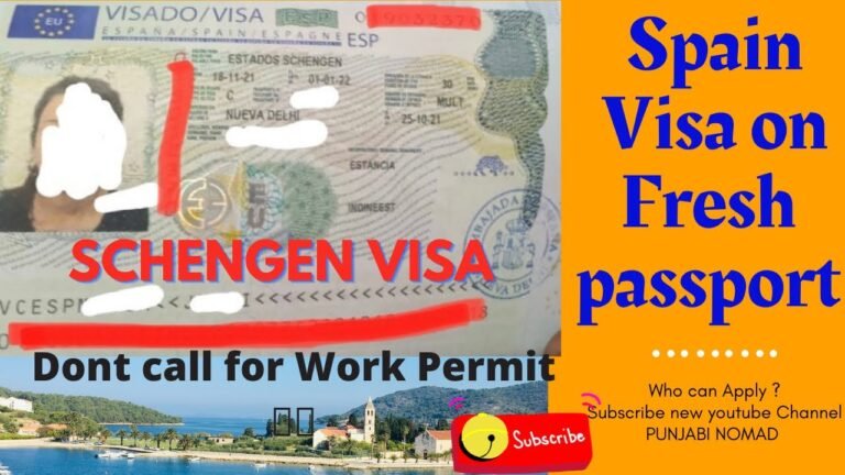 Spain Visa on Fresh Passport | who can Apply Schengen Visa ?