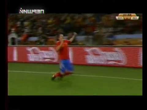 Spain Vs Portugal [1-0] goal Villa