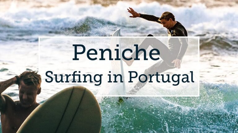 Surfing in Peniche Portugal – best Surfspots – awesome beaches and nice swell – by DJI Mavic Air 2