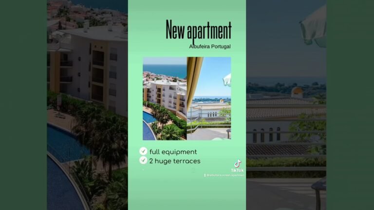 Apartment for rent with ocean view terrace, 2 swimming pools and tennis court in Albufeira Portugal