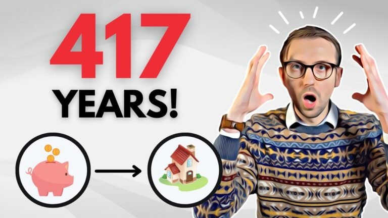 417 Years Of Saving To Buy A House?! (the shocking truth about saving for a house)