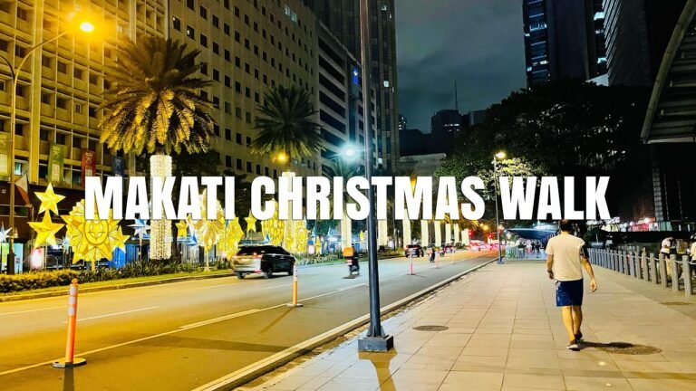 [4K] 2021 Christmas Walk from Ayala Ave. to Ayala Center | Makati Philippines