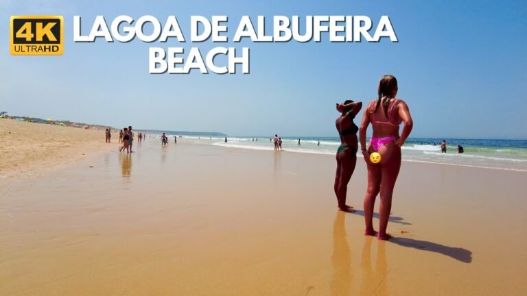 4k Walking Lagoa De Albufeira Beach🏖️ Portugal Beach Summer 2021 Beach Walk – Passeio pela praia