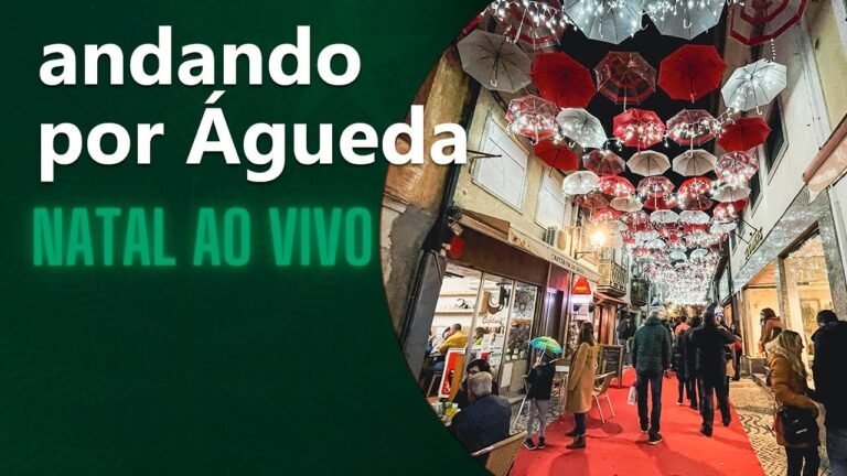 🔴 ÁGUEDA AO VIVO: Luzes de Natal e Pai Natal Gigante!  [PORTUGAL 2021]