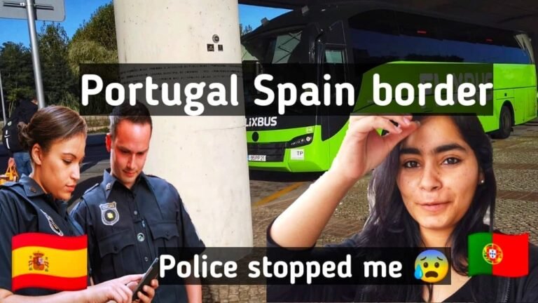 An Indian girl entering Spain from Portugal  by road |Border check| change in time zone| subtitles