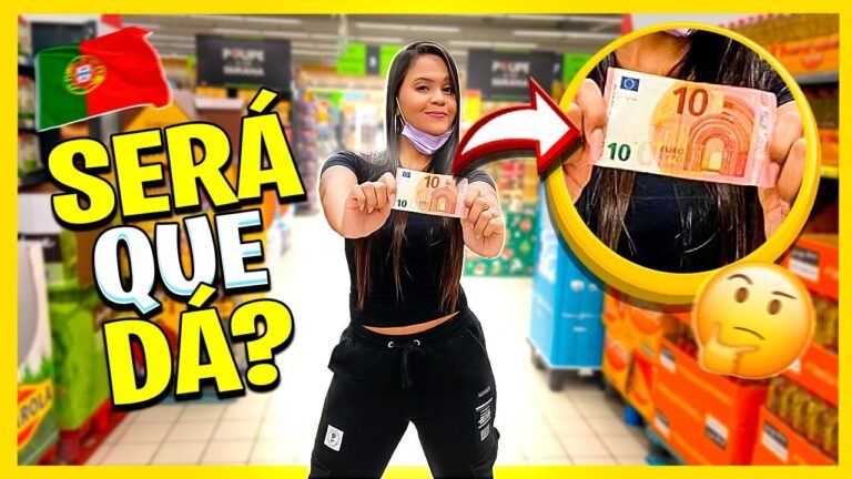 COMPRAS NO MERCADO EM PORTUGAL: O QUE CONSIGO COMPRAR COM 10 EUROS 🇵🇹