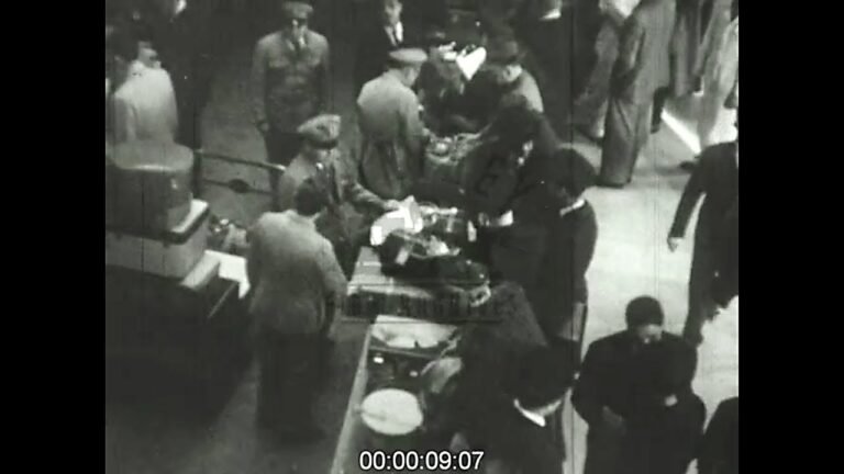 Customs Hall in Lisbon Airport, Portugal, 1946 – Film 1094778