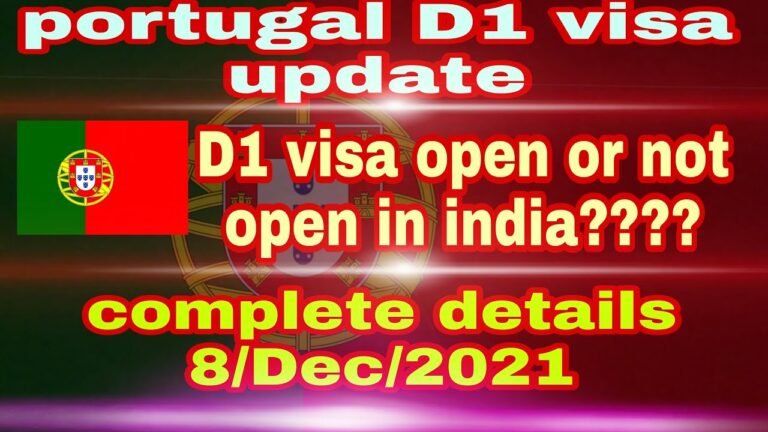 D1 Portugal Visa For Indian | Work Visa Portugal | Portugal Immigration update | Kareena Visa Update