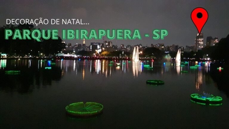 Decoração de  Natal do Parque Ibirapuera hoje 4/12/21.