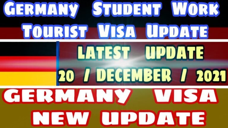 Germany Visa December Latest Update 2021 | Germany Visa For Indian | Schengen Visa Update