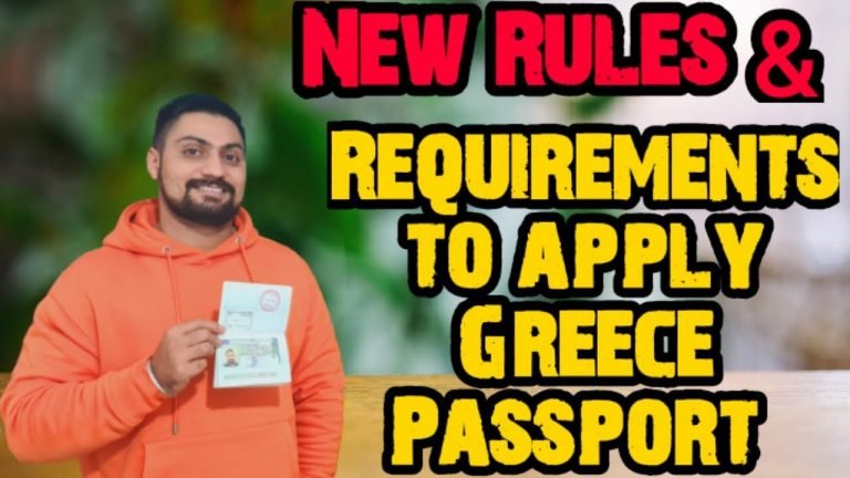 Greece Passport new rules and Requirements – How to apply Greece citizenship and Passport