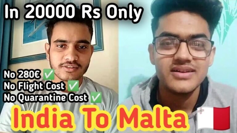 India to Malta 🇲🇹 In Only 20000 Rs | Malta Free Work Permit | Malta Jobs for Indians | Malta Country