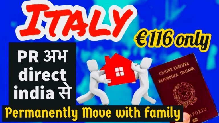 Italy permanent residency for indians [italy pr process] elective residency visa