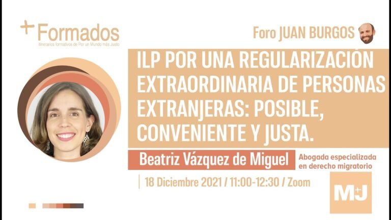 M+J + formados FORO JUAN BURGOS | Beatriz Vázquez – ILP / 2021-12-18