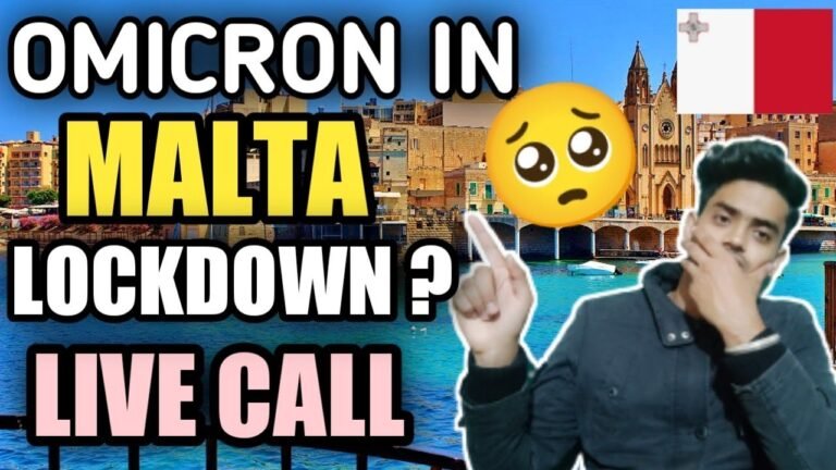 OMICRON IN MALTA 🇲🇹 LOCKDOWN IN MALTA | MALTA NEW UPDATE | MALTA WORK PERMIT | MALTA VFS APPOINTMENT