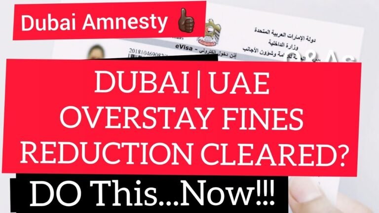 Overstay in Dubai | Overstay Fines Reduction | Amnesty 2021 #pascalagu #amnesty2021 #viralvideos