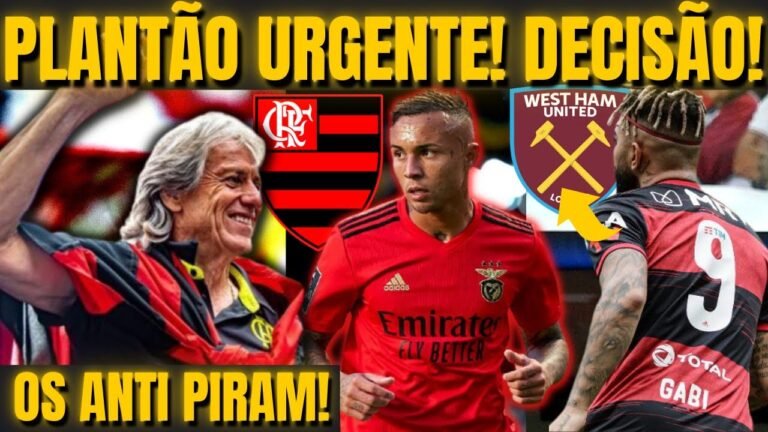 PLANTÃO URGENTE! JORGE JESUS E CEBOLINHA NO FLAMENGO EM 2022!? GABIGOL SAINDO? NOTÍCIAS DO FLAMENGO