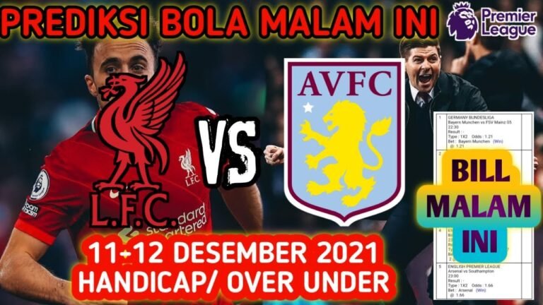 PREDIKSI BOLA 11-12 DESEMBER 2021 | LIVERPOOL VS ASTON VILLA | PARLAY AKURAT LIGA INGGRIS MALAM INI