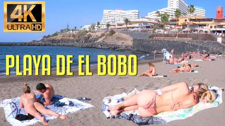 Playa de El Bobo – Beach Walk Costa Adeje Saturday 4th December 2021 Tenerife 4k