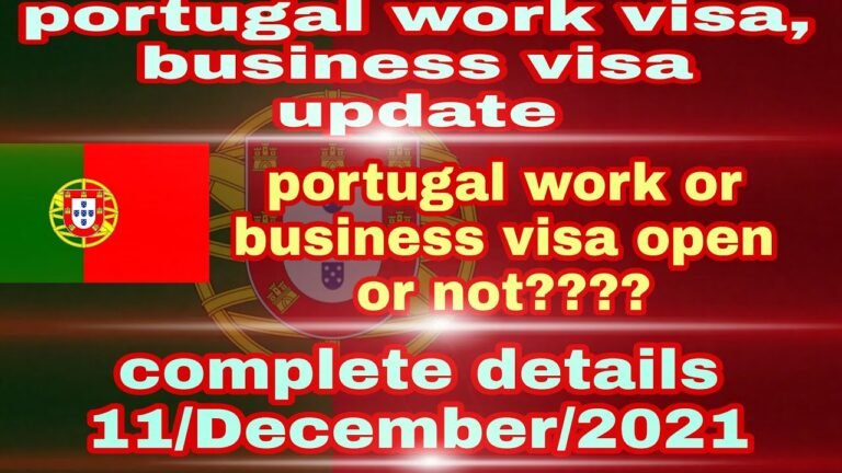 Portugal Business Visa Update 2021 | Portugal Visa For Indian | Kareena Visa Update |