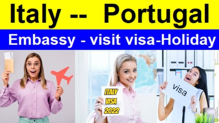 Portugal Embassy Update | Italy Embassy update | Visit visa |  🇵🇹 🇮🇹