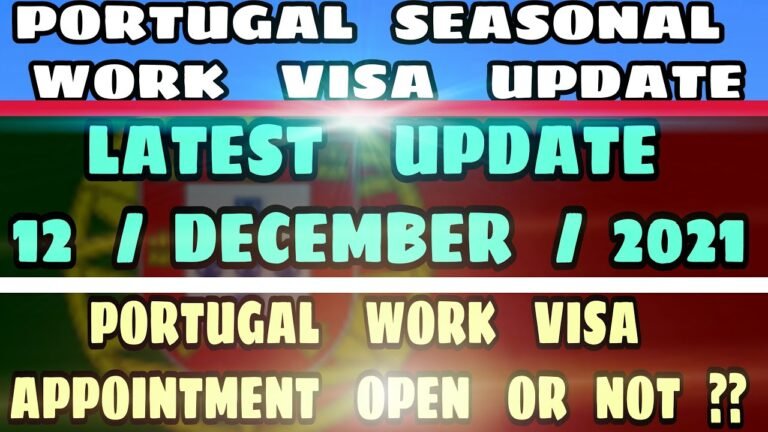 Portugal Work Visa Update | Portugal Immigration | #portugalworkvisa | Khanna Information Center