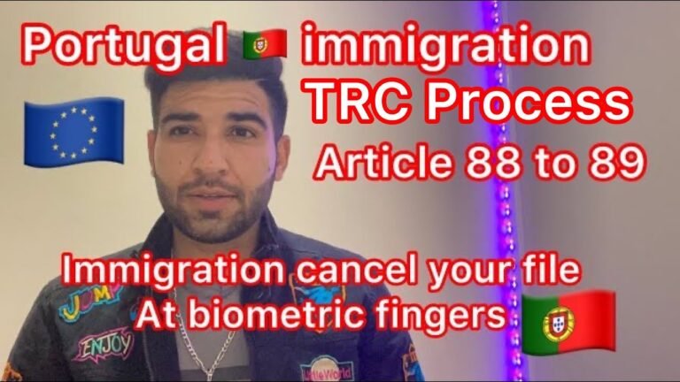 Portugal 🇵🇹 immigration TRC process article 88 to article 89 problems for TRC