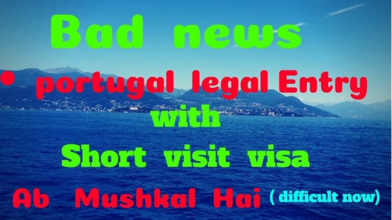 Portugal,,Bad News,,legal Entry  in portugal for TRP,with Short visit visa,, Must watch (Urdu_Hindi)