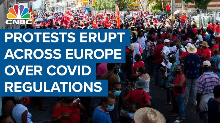 Protests erupt across Europe over Covid rules and lockdowns