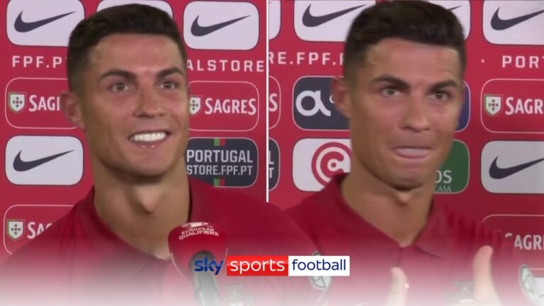 Ronaldo's BRILLIANT reaction to breaking men’s all-time international goals record! 😃