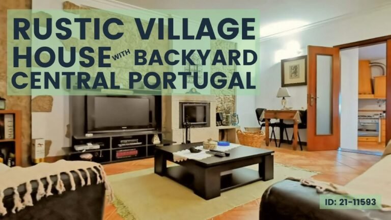 🏠 Rustic Village House with Backyard for Sale in Central Portugal | €167.500