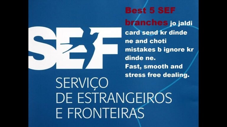 SEF Portugal Immigration Information | 5 Best SEF Branches For Fingers Appointment /TRC | Fast SEF | SEF Portugal Immigration Information | 5 Best SEF Branches For Fingers Appointment /TRC | Fast SEF |