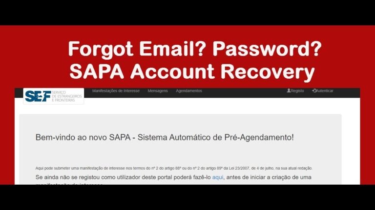 SEF attending without Appointment for SAPA – ARI Portal Problems