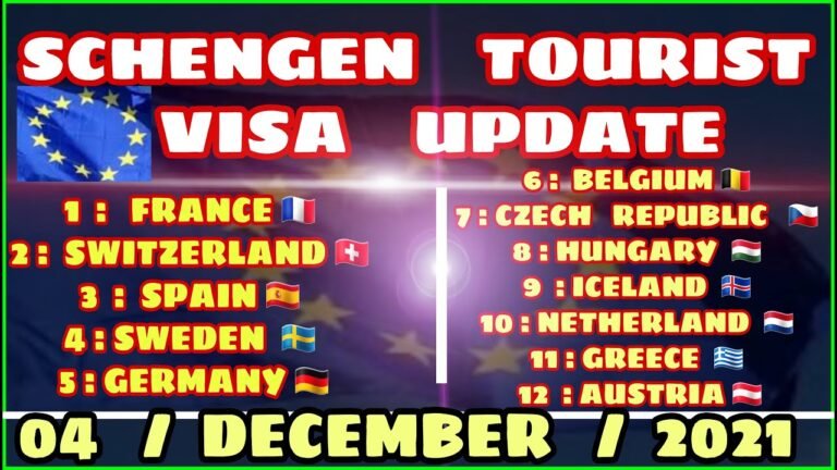 Schengen Visa December Update 2021 | Schengen Tourist Visa For Indian | Khanna Visa Advice |