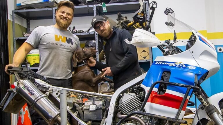 Taking Apart the Motorcycle in Andorra.. (Transalp Maintenance Mechanics)